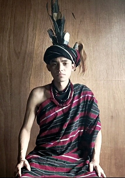 Mizo man in traditional chief’s dress